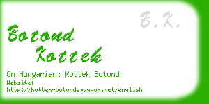 botond kottek business card